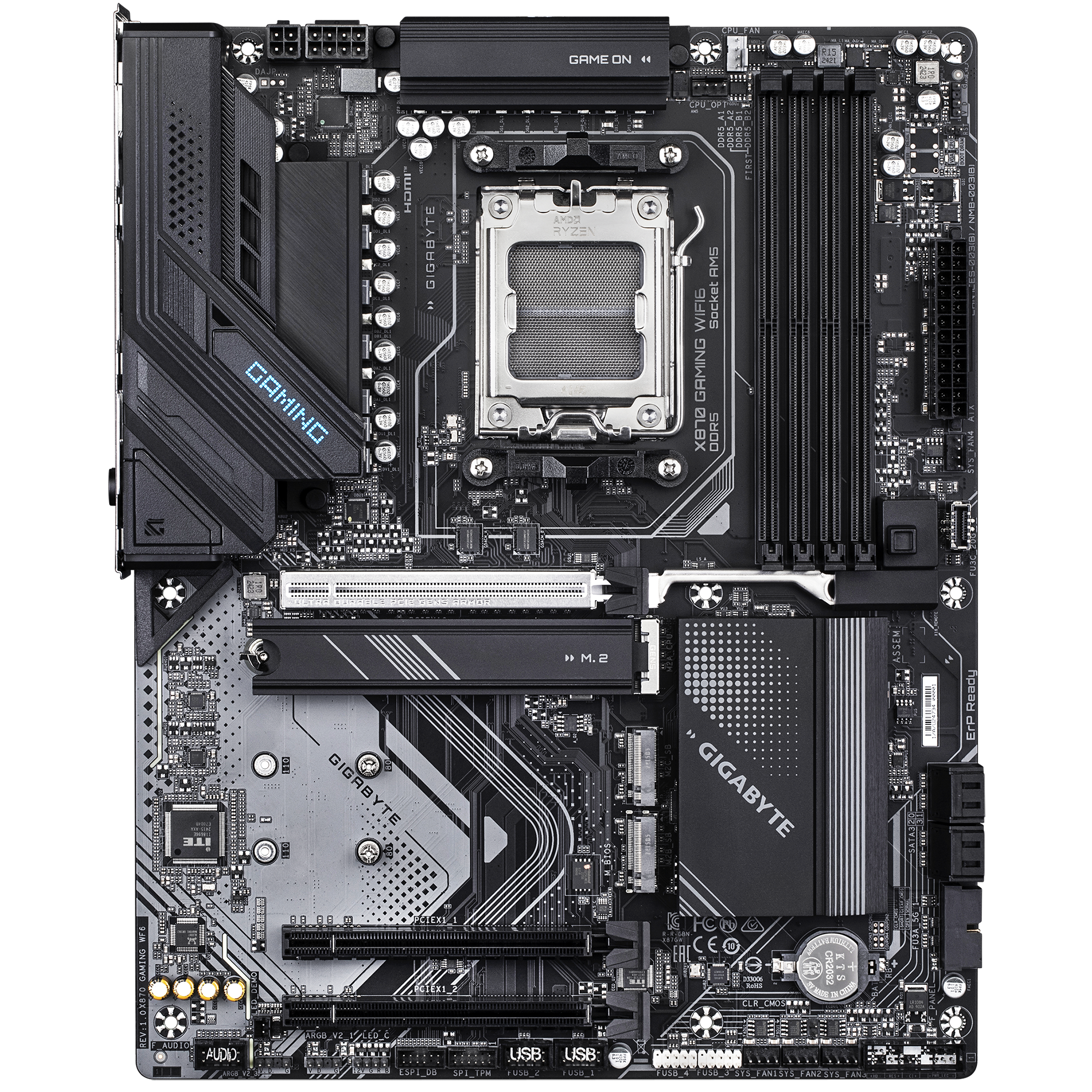 Pllakë amë GigaByte MB Gaming AMD Socket AM5, AMD Ryzen 9000, DDR5, Wi-Fi 6 2