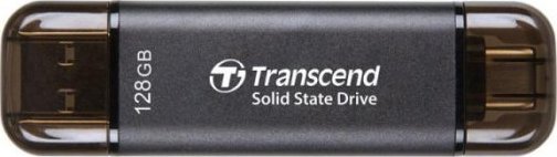 Надворешен SSD Transcend ESD310C, 128GB, USB Type A USB Type C, златен