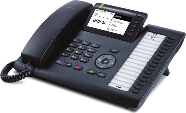 Telefoni tavoline Unify OpenScape CP400T, IP, ekran TFT me ngjyra, i zi