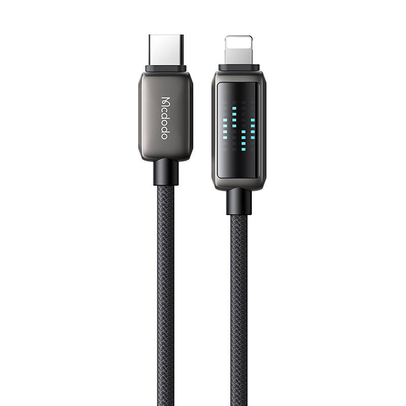 Kabllo karikimi Mcdodo CA-2630 USB C në Lightning, 36W, 1.2m, e zezë