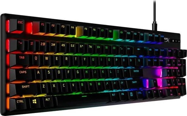 Tastierë gaming HyperX Alloy Origins PBT, mekanike, RGB, e zezë