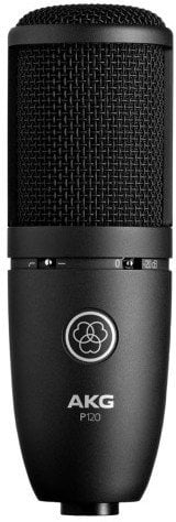 Mikrofon kondensator AKG Perception P120, diafragmë 2/3", pad -20 dB, argjendtë