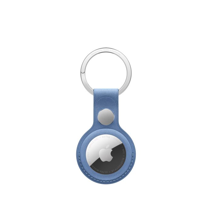 Apple AirTag FineWoven Key Ring, Wildflower Blue