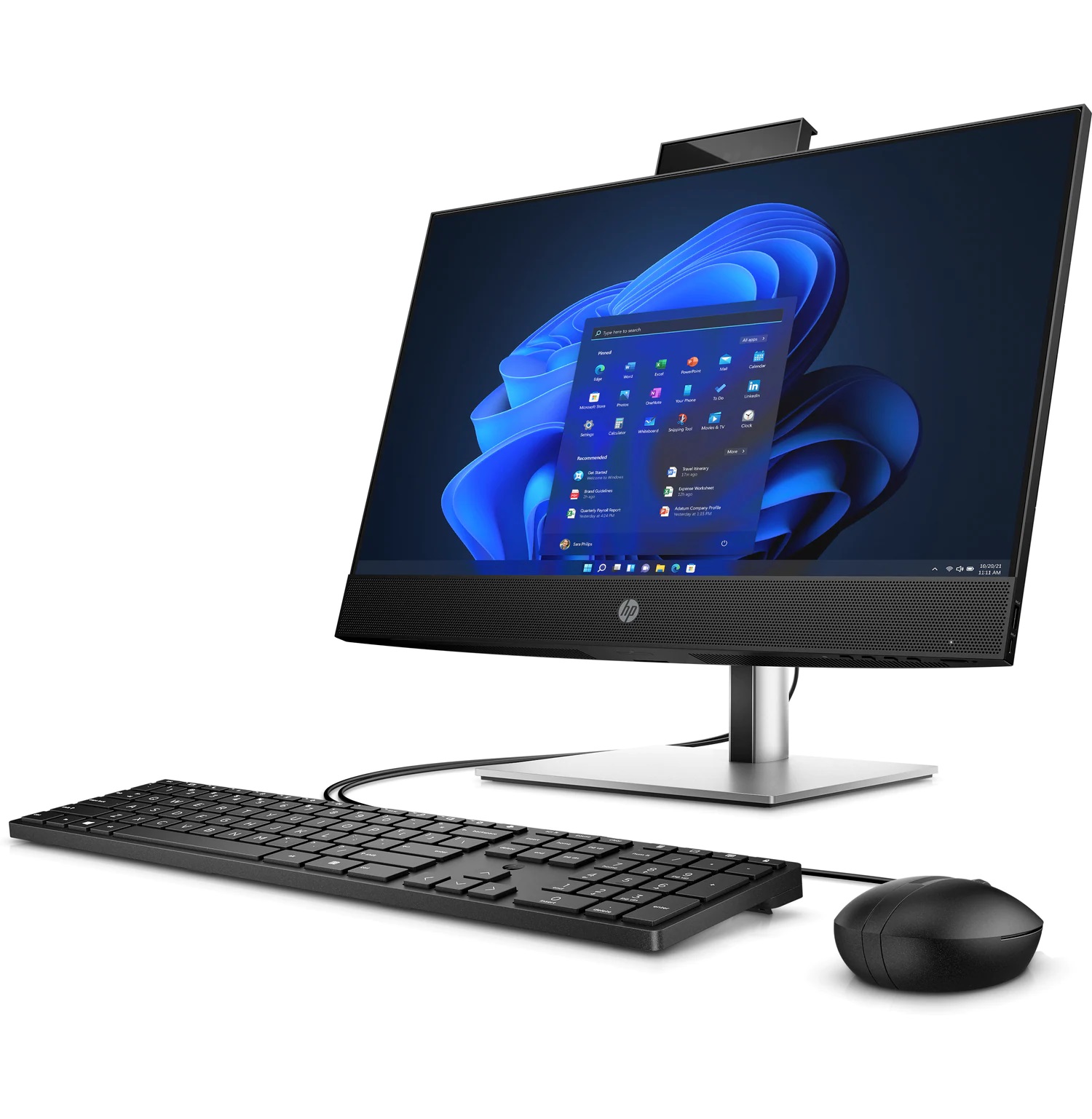 Kompjuter All in One HP ProOne 440 G9, 23.8" FHD, i3-12100T, 8GB 256GB SSD, argjendtë e zezë