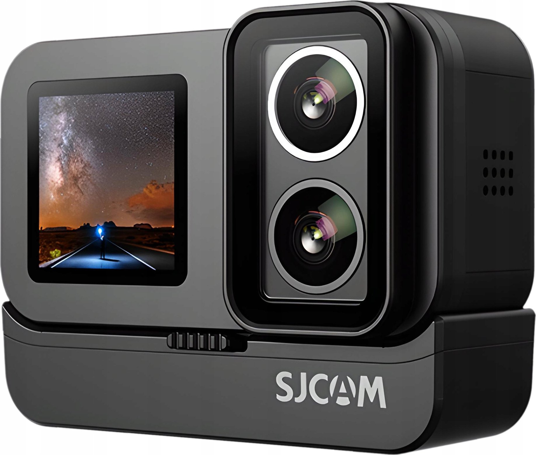 Mbajtëse baterie për kamera SJCAM SJ20, për kamera 4K, dy lente, plastike