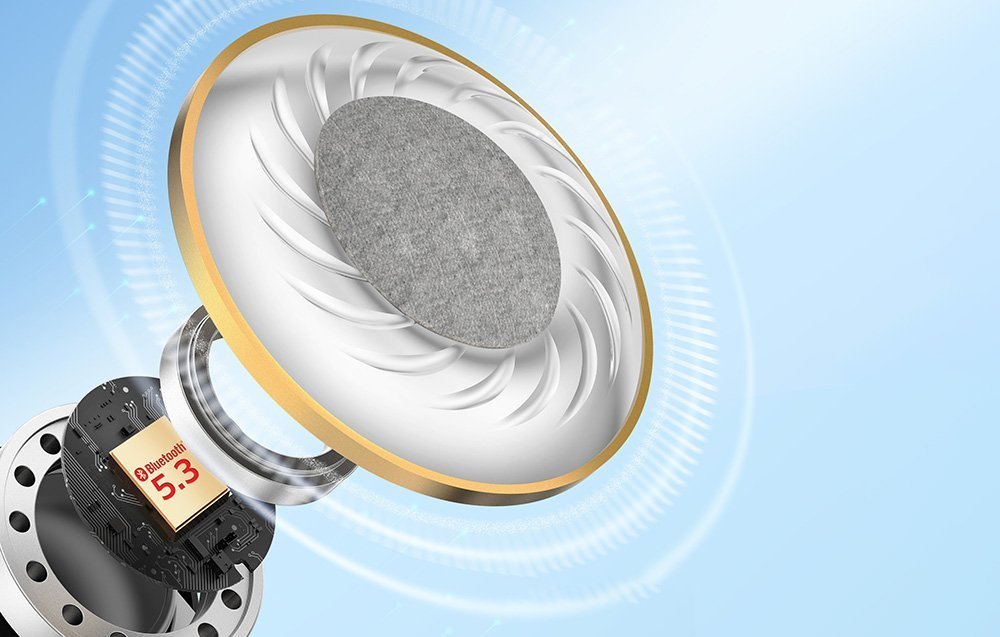 Kufje TWS EarFun Air2, pa tela, me kuti karikimi, të zeza