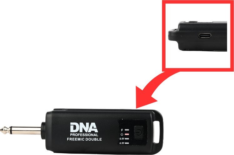 Set mikrofonësh pa tel profesional 2.4 GHz, kapsulë dinamike kardioide, lidhje USB C, i zi