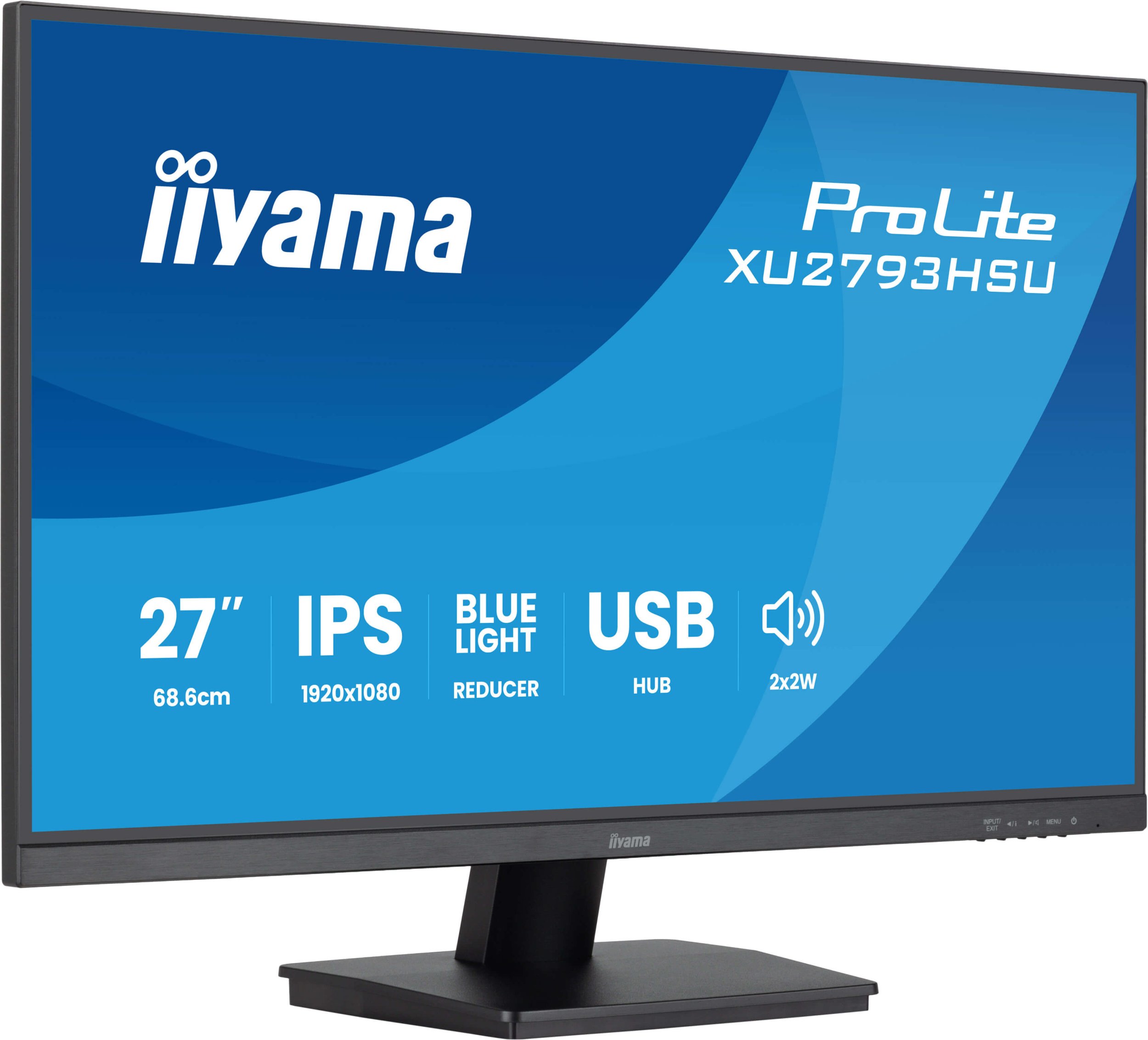 Monitor kompjuteri Iiyama ProLite XU2793HSU-B7, 27", Full HD, i zi