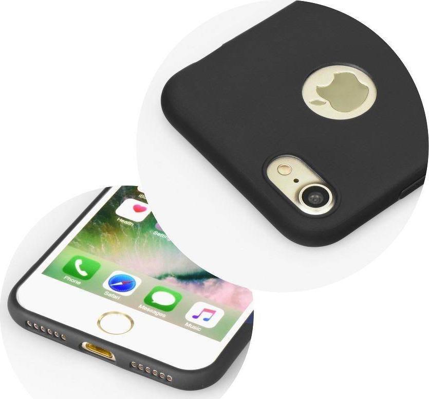 Maskë telefoni Forcell Soft për Samsung Galaxy A03s, silikon, e zezë
