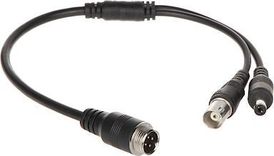 Kabllo Autone ATE AVIA AHD, 0.32 m, M12 4 pina në BNC, e zezë