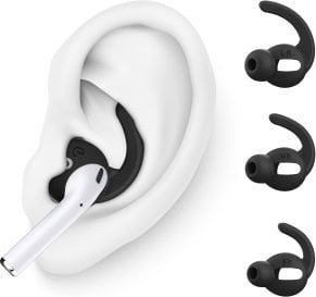 Kokëza kufjesh Class and Culture KeyBudz EarBuddyz Ultra, për AirPods 1/2, silikon, të zeza