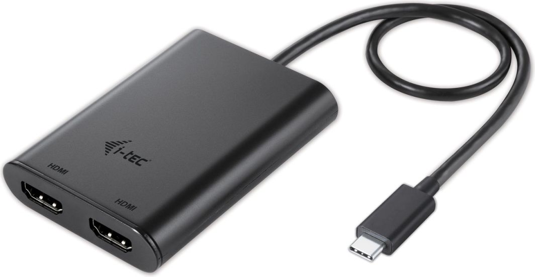 Përshtatës I-TEC, USB-C - 2x HDMI, i zi
