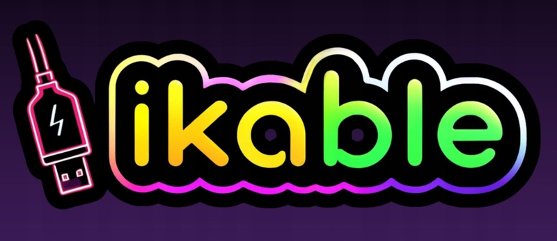 Sticker dekorativ Ikable Logo, ngjitës, shumëngjyrësh