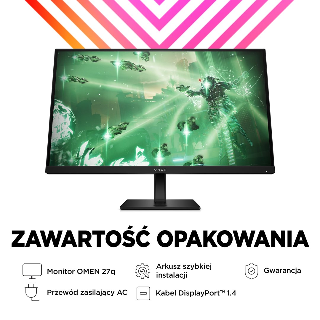 Monitor HP OMEN by, 27", 2560 x 1440, Quad HD, 165 Hz, i zi