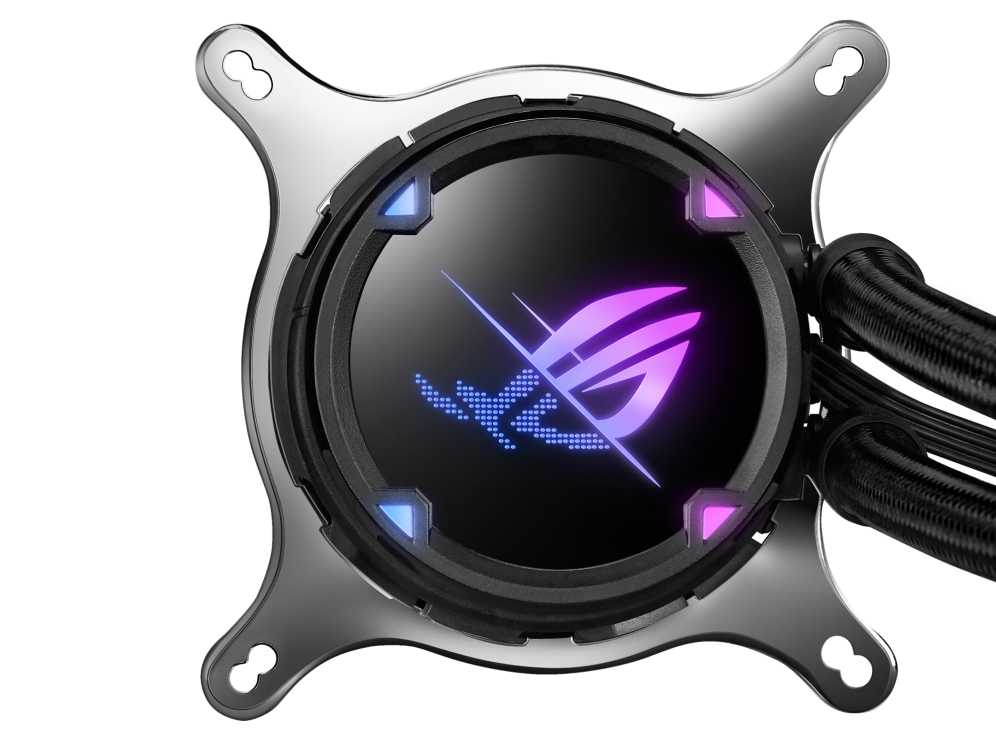 Ftohës uji për CPU Asus ROG Strix LC II 240, radiator 240 mm, RGB, i zi