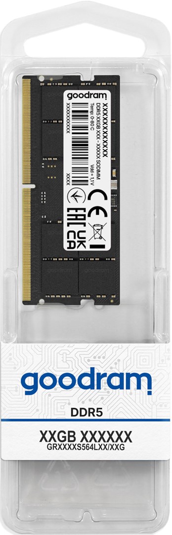 Memorie GoodRam, 16GB, DDR5, 4800MHz, CL40, SODIMM