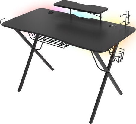 Tavolinë gaming Genesis Holm 300 RGB, 120x60 cm, e zezë