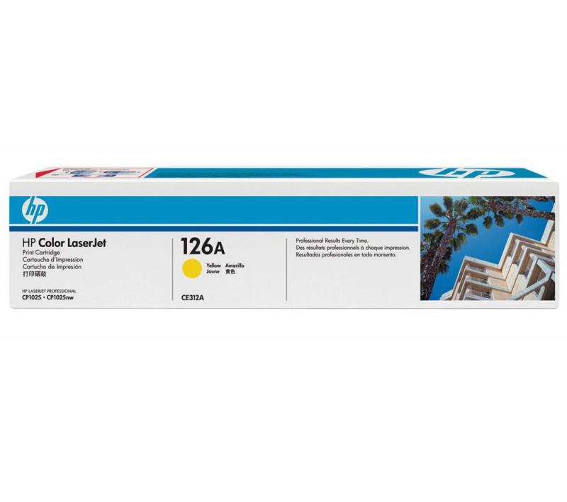 Toner HP 126A CE312A, origjinal, ngjyrë e verdhë