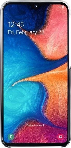 Mbulesë telefoni Samsung Gradation Cover EF-AA305C, Galaxy A20 A30, gjysmë e tejdukshme, e zezë