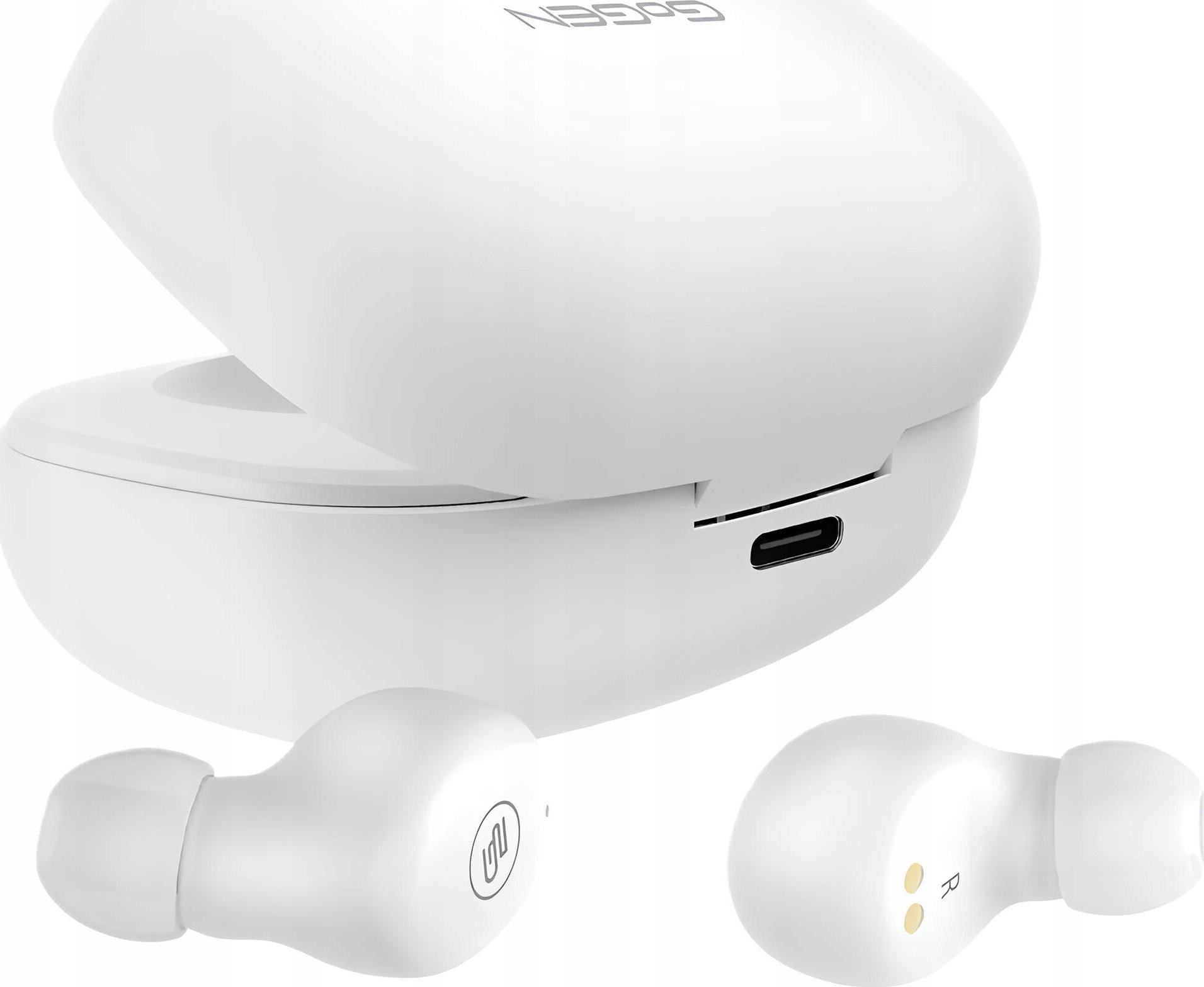 Kufje wireless GoGEN TWS CREW Evo 2, Bluetooth 5.3, IPX4, të bardha