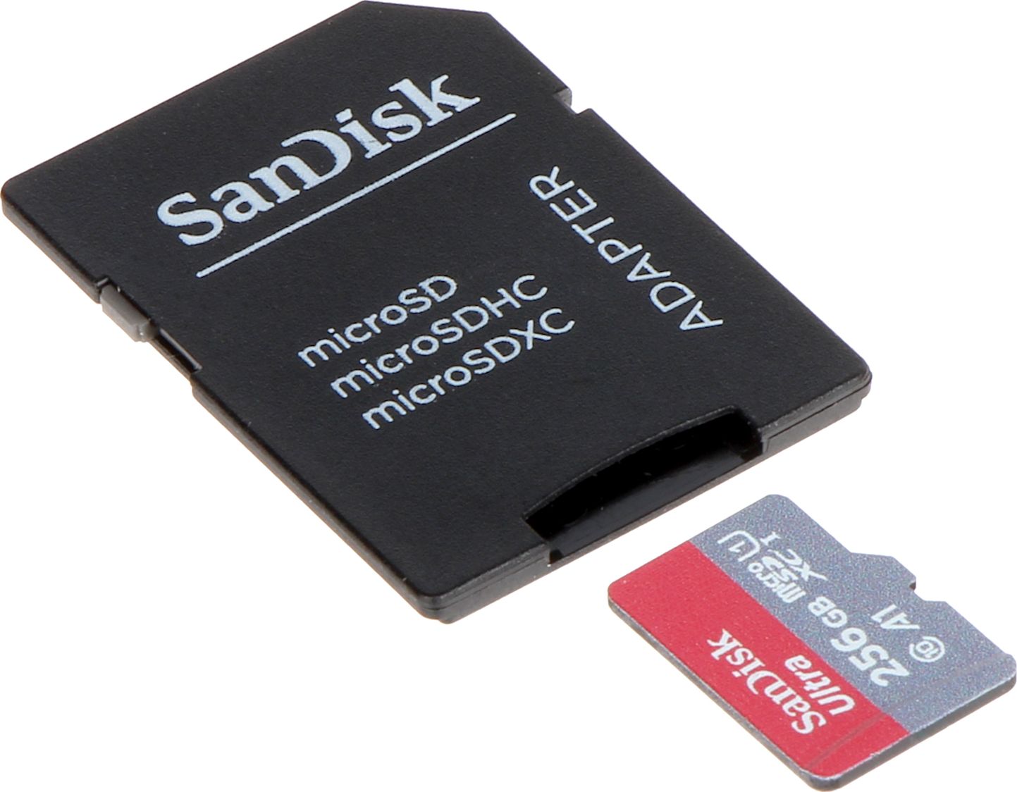Kartë memorie SanDisk Ultra 256GB, microSD, 150MB/s, me adapter