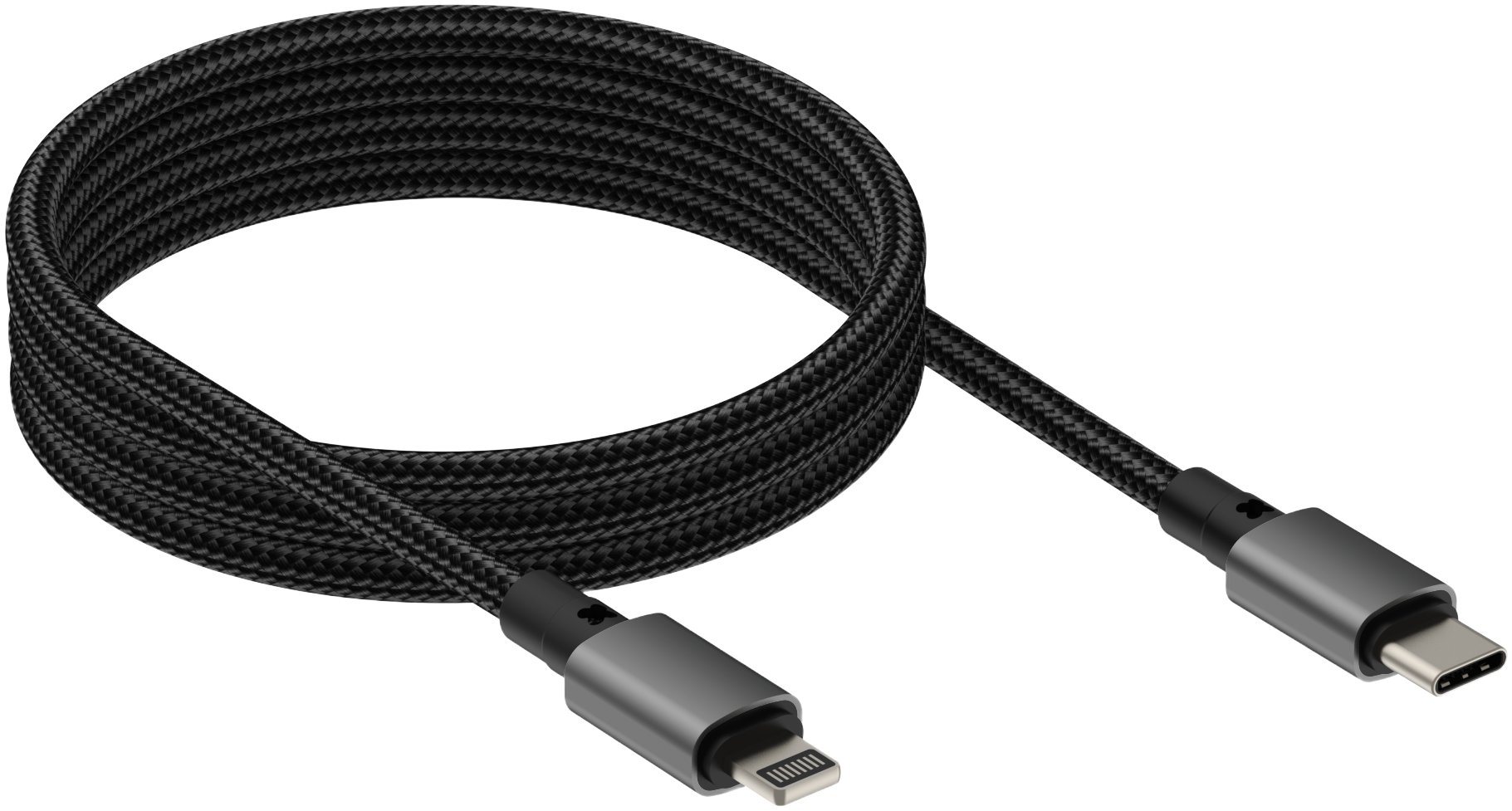 Kabllo karikimi Lightning Black Magnetic, 1m, e zezë