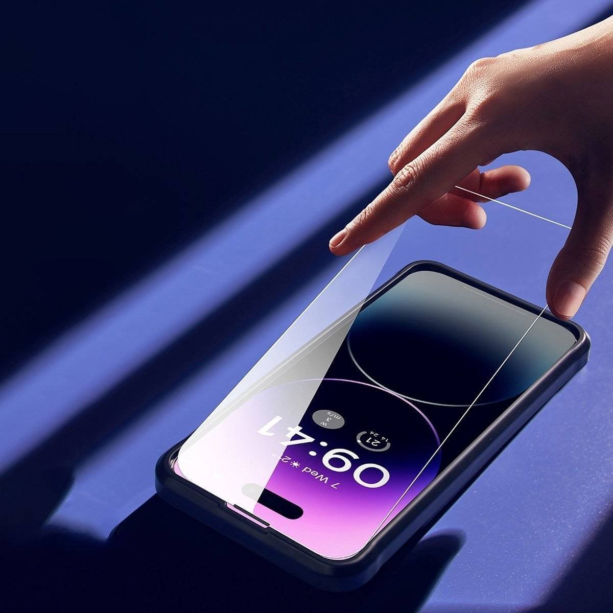 Mbrojtës ekrani Baseus Tempered Glass, 0.3mm, anti-pluhur, për iPhone 14 Pro