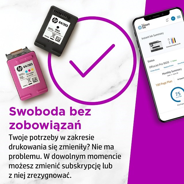 Printer multifunksional HP OfficeJet Pro 9010e, Inkjet termal, i zi