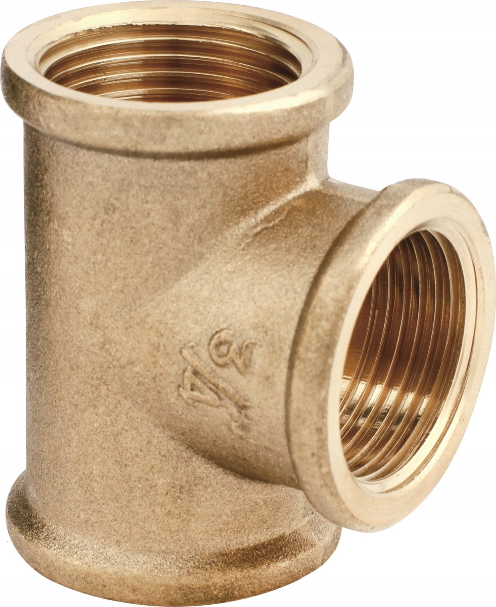 Pjesë lidhëse bronzi Tee, 1/2", për ujë dhe ngrohje