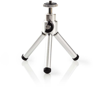 Mini tripod Nedis TTPH1330BK, 13.4 cm, për kamera 0.8 kg, i zi argjendtë