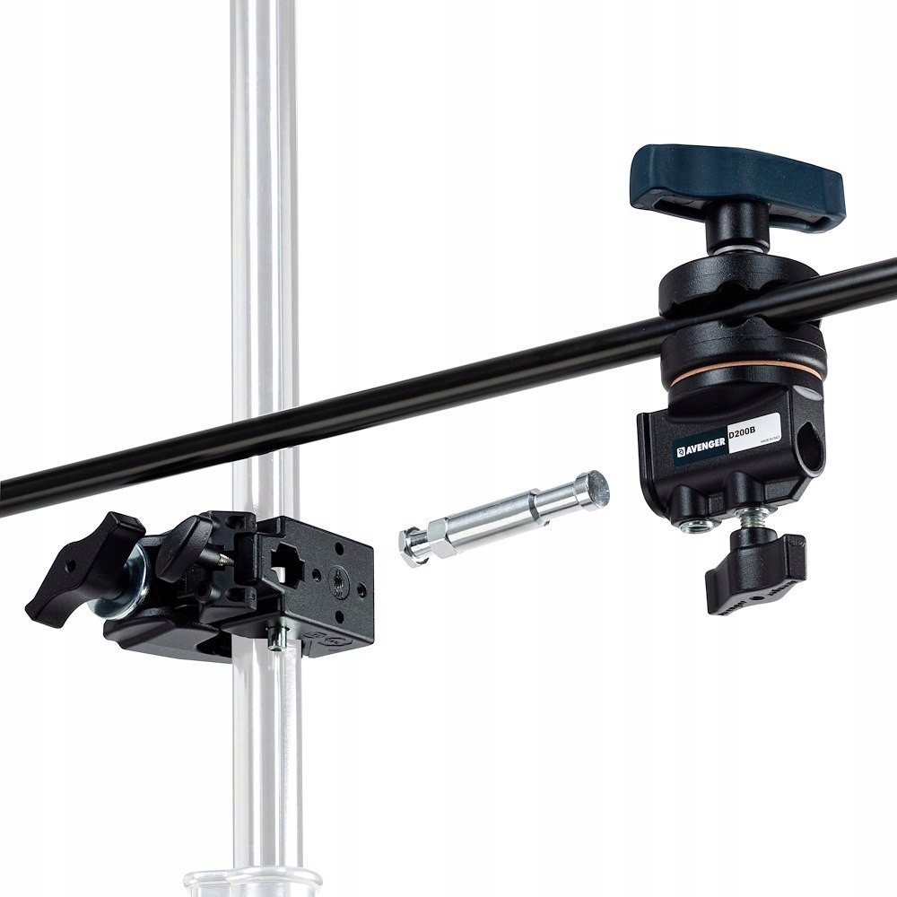 Set mbajtës për scrim Avenger D800Kit, grip head, adapter 16mm, i zi