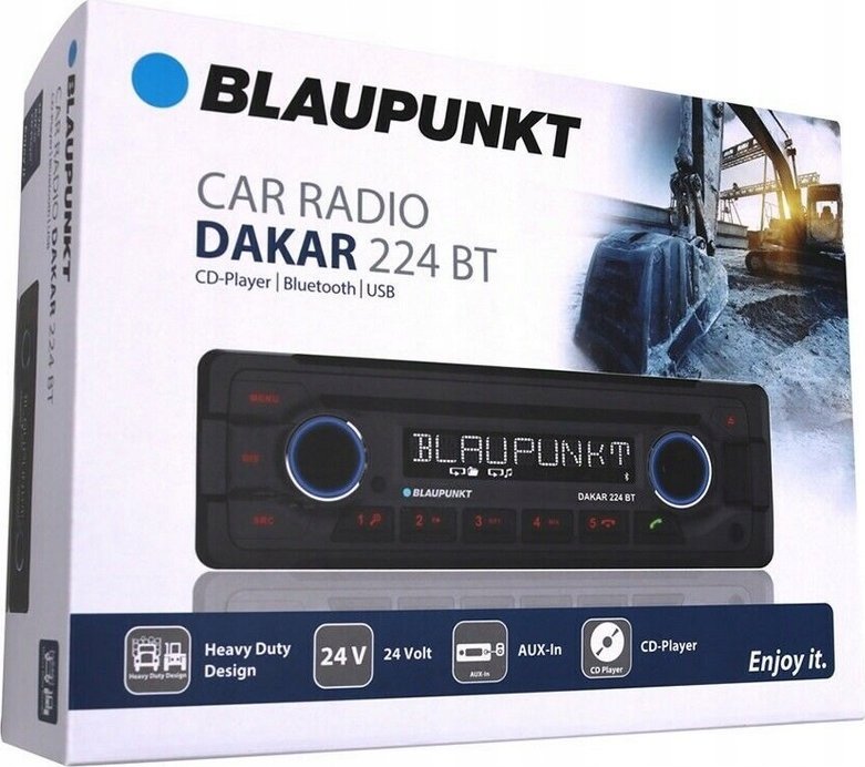 Radio makine Blaupunkt Dakar 224 BT, 24V, Bluetooth, Heavy Duty