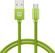 Kabllo USB Swissten Textile, USB në Micro USB, 2m, 3A