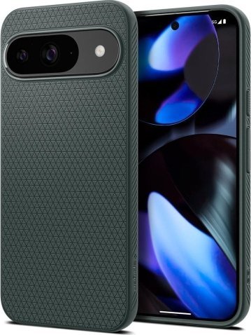 Mbulesë telefoni Spigen Liquid Air për Google Pixel 9 Pro/Pixel 9, TPU, Abyss Green