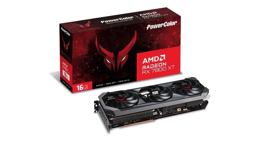 Kartë grafike PowerColor AMD Radeon RX 7800 XT, OC, 16 GB GDDR6