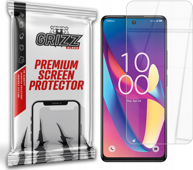 Mbrojtëse ekrani Grizz HybridGlass, për TCL 50 XL, xham hibrid 9H, transparente