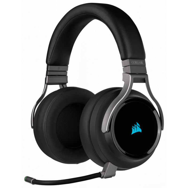 Kufje gaming Corsair Virtuoso RGB Wireless, 7.1, pa tela, karbon