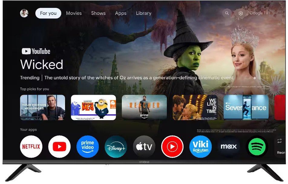 Televizor Strong SRT55UH7773, 55", 4K UHD, Smart Android, i zi