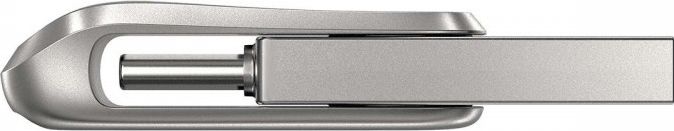 USB SanDisk Ultra Dual Drive Luxe, 128GB, USB Type C и USB Type A, нерѓосувачки челик