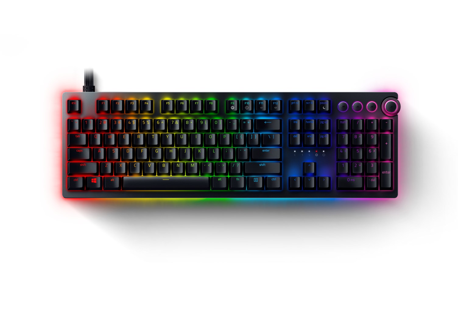 Tastierë për lojëra Razer Huntsman V2, 108 taste, Analog, RGB, e zezë