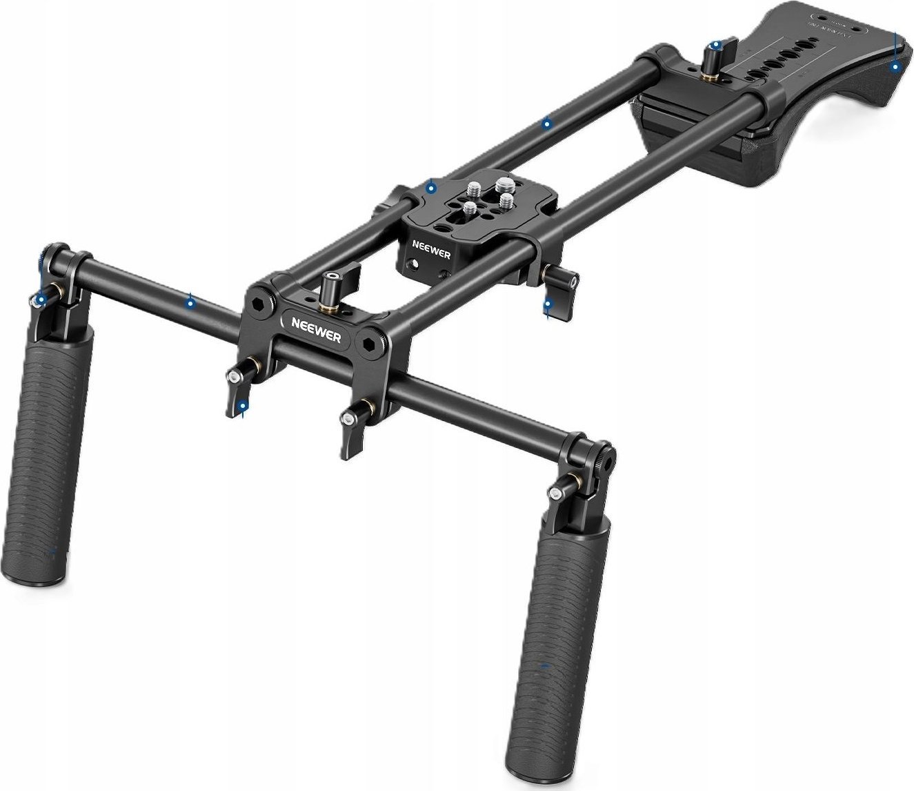 Stabilizator shpatulle NEEWER SR004, dorezë alumini, për kamera dhe kamkordera, i zi