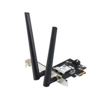 Kartë rrjeti Asus PCE-AX1800, PCIe, Wi-Fi 6, Bluetooth 5.2, 1775 Mbps, e zezë