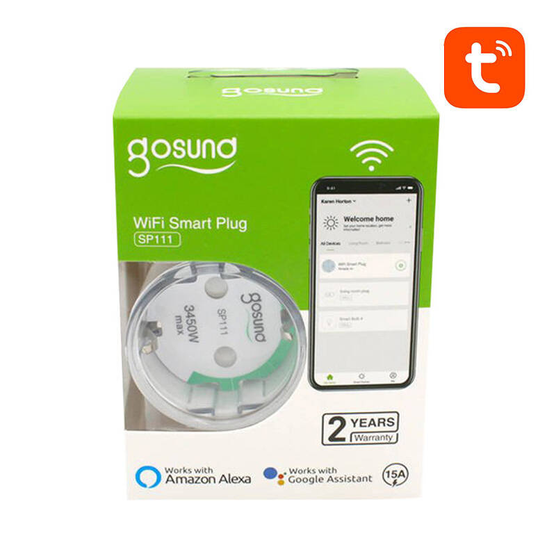 Prizë smart Gosund SP111, WiFi, set 2 copë, e bardhë
