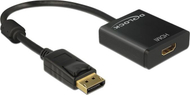 Përshtatës AV Delock DisplayPort në HDMI, i zi