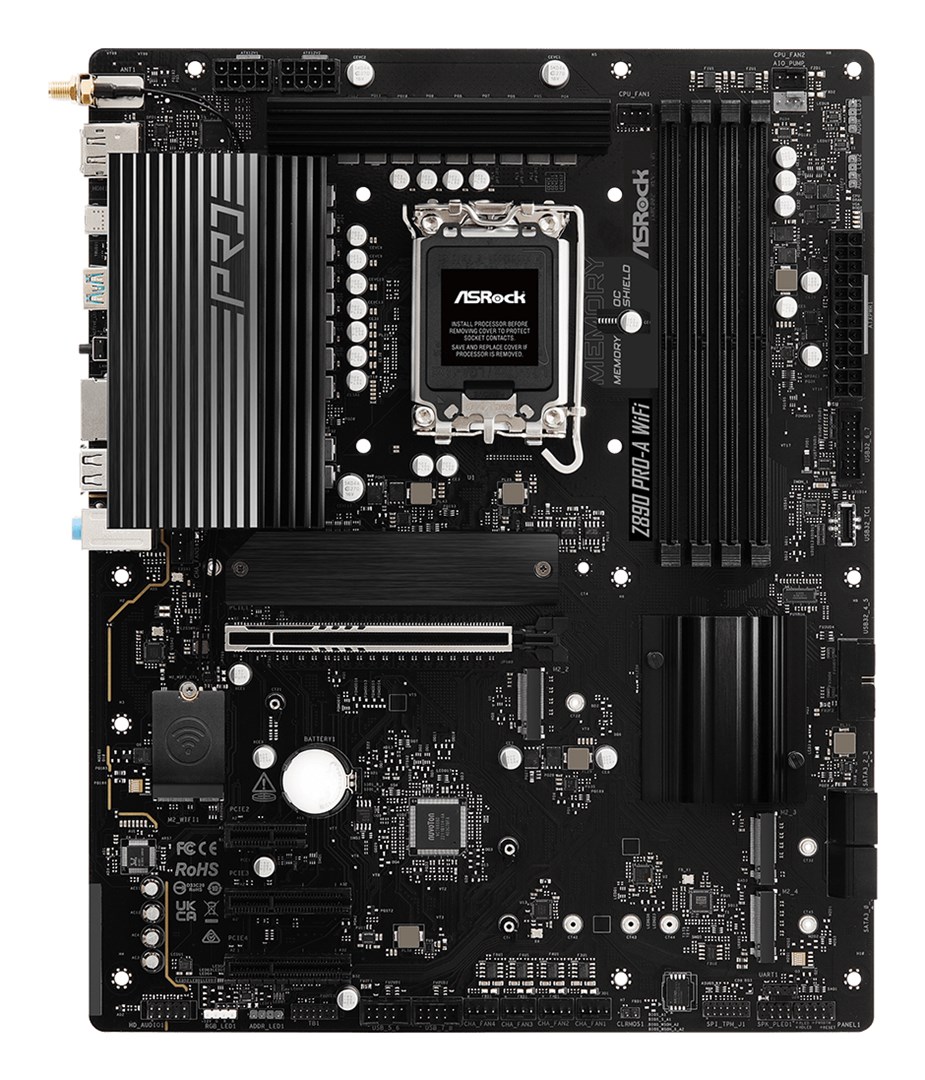 Pllakë amë ASRock Z890 PRO-A WiFi, ATX, DDR5, e zezë