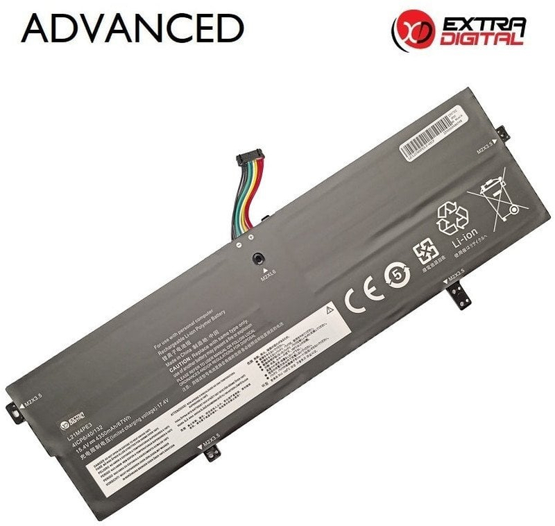 Bateri laptopi Extra Digital Advanced Lenovo L21M4PE3, 4350mAh, Li polymer, e zezë