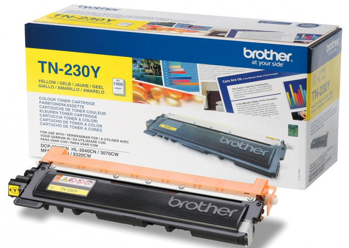 Toner Brother TN-230Y, i verdhë