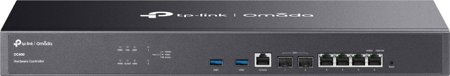 Kontrollues rrjeti TP-Link Omada OC400, hardware controller, montim në rack, i zi