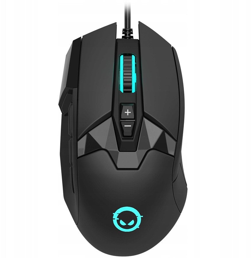 Maus gaming Lorgar Stricter 579, me kabllo, RGB, i zi