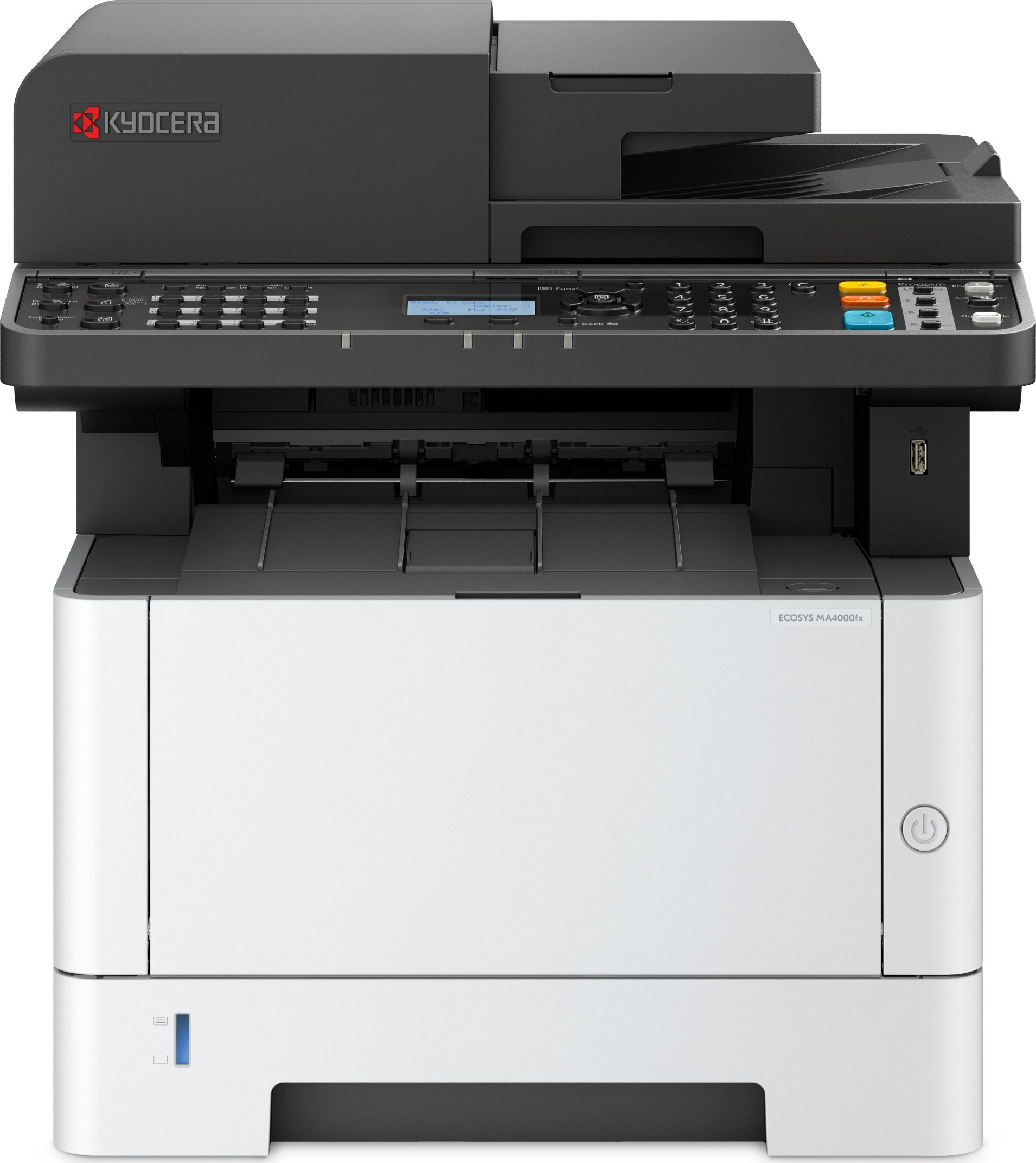 Printer multifunksional Kyocera ECOSYS MA4000fx, laser A4, 40 fpm, i bardhë